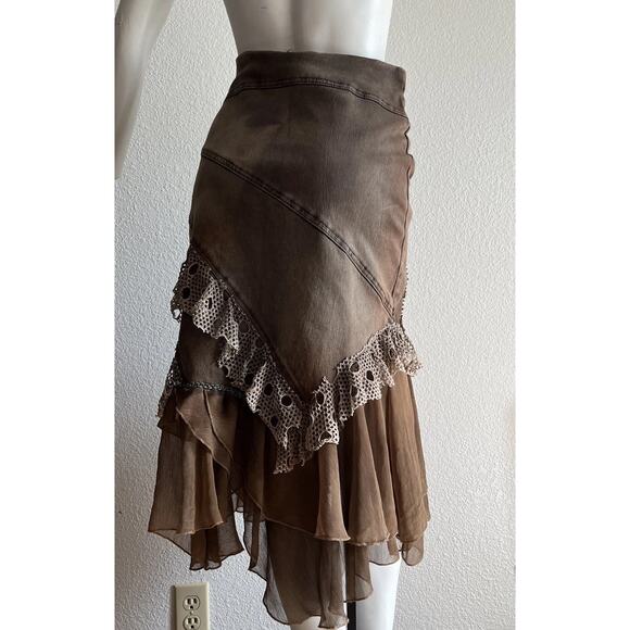 Vintage Y2K BOHO Chagal 2 Woodland Fairy Skirt Size 4 - Picture 5 of 16